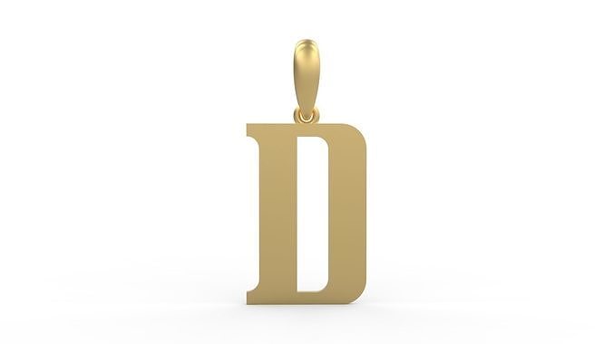 Initial Letters Pendant Quickjob D 3D print model