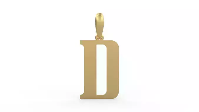 Initial Letters Pendant Quickjob D