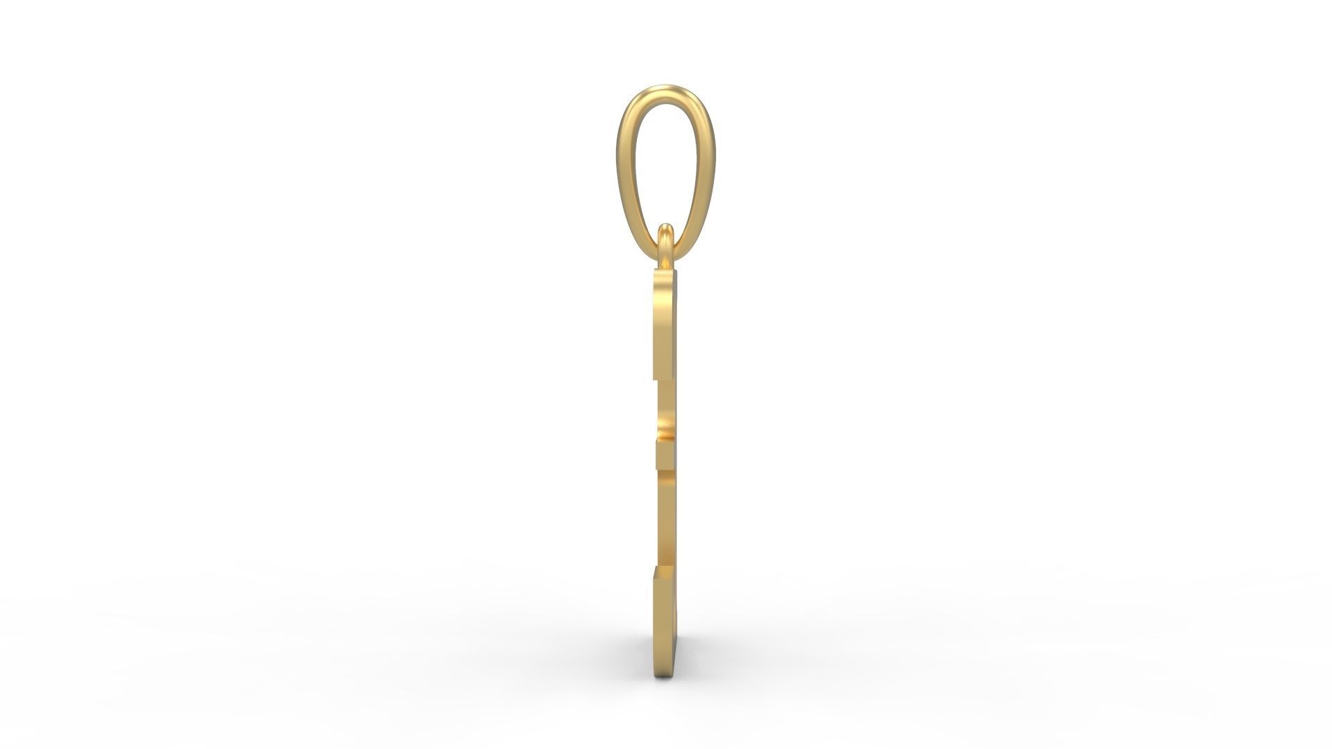 Initial Letters Pendant Quickjob E 3D print model_2