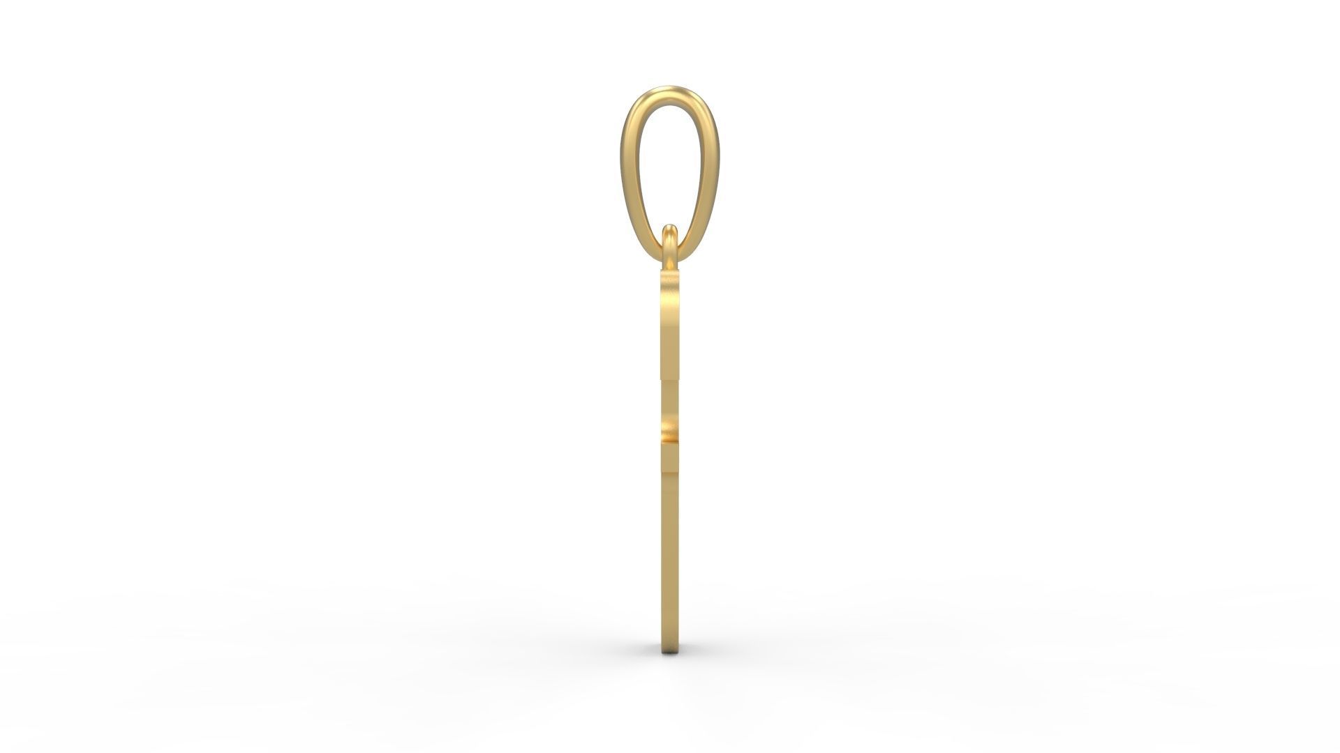 Initial Letters Pendant Quickjob F 3D print model_2