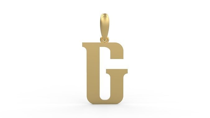 Initial Letters Pendant Quickjob G 3D print model
