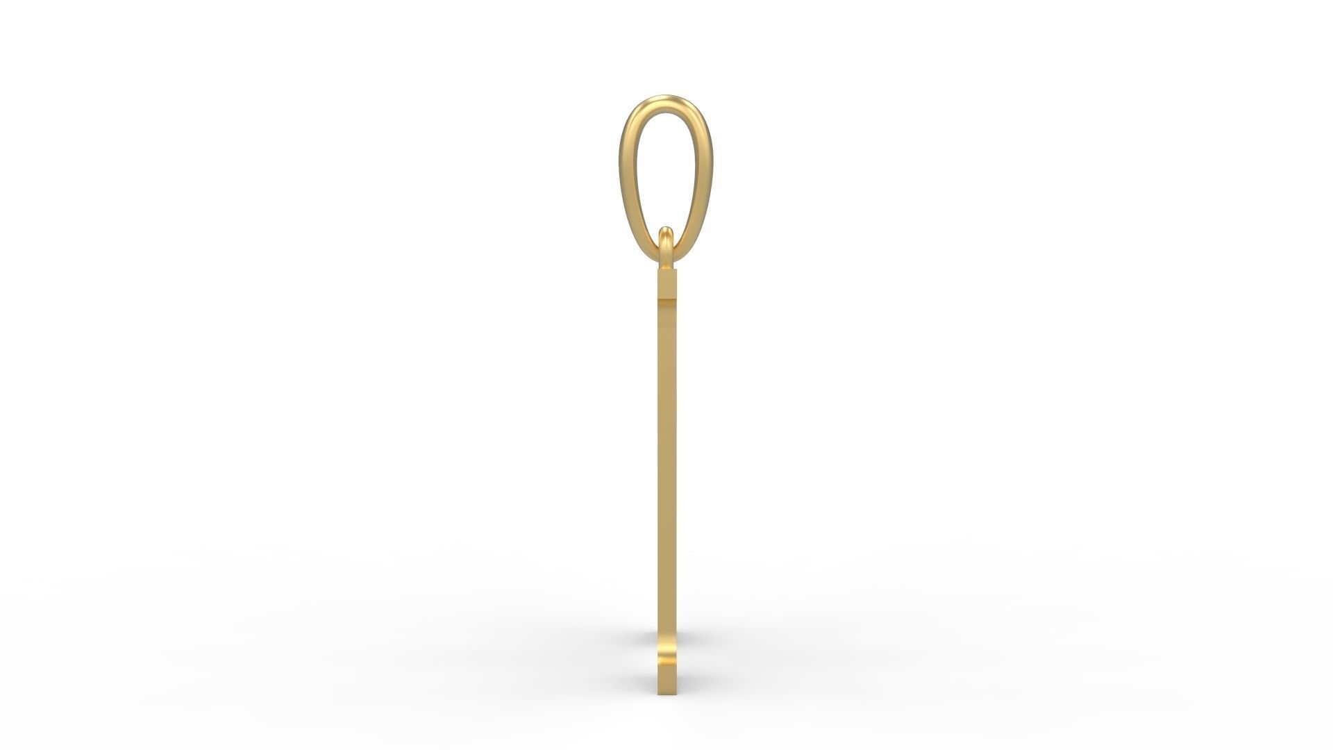 Initial Letters Pendant Quickjob H 3D print model_2