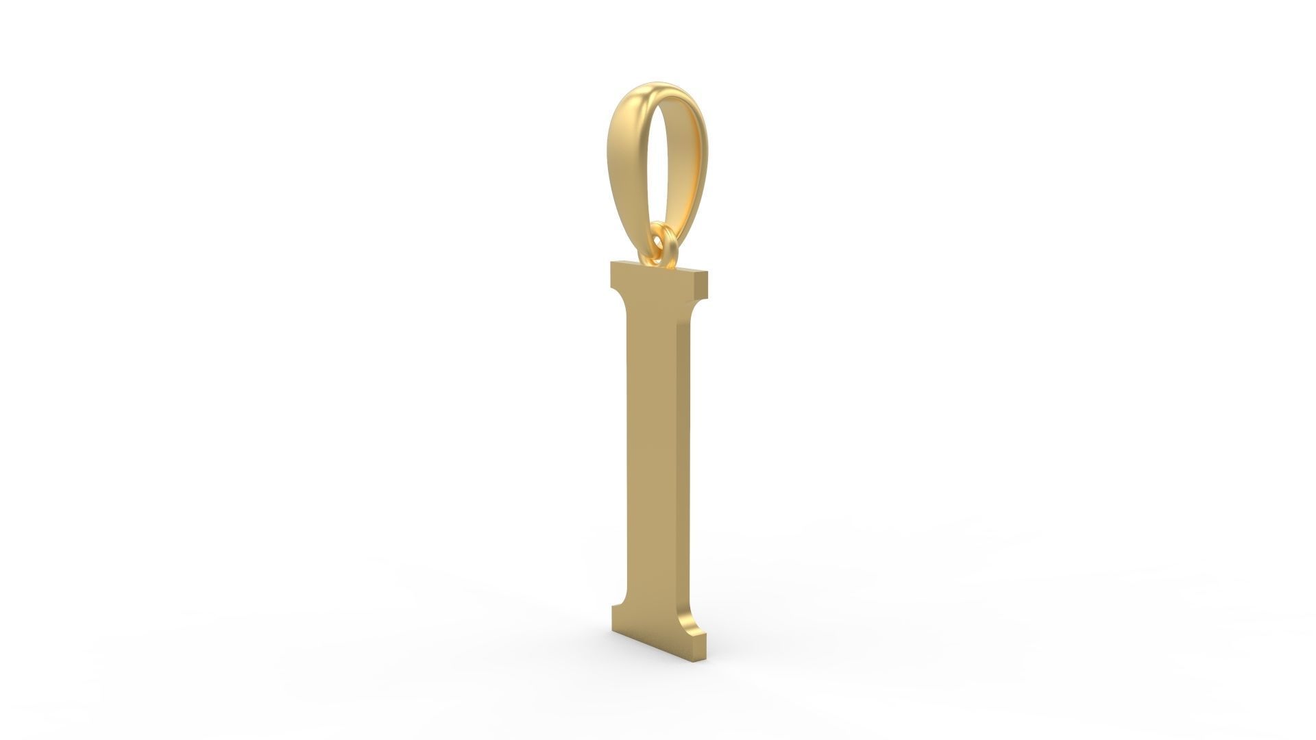 Initial Letters Pendant Quickjob I 3D print model_1