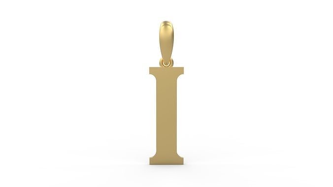Initial Letters Pendant Quickjob I 3D print model