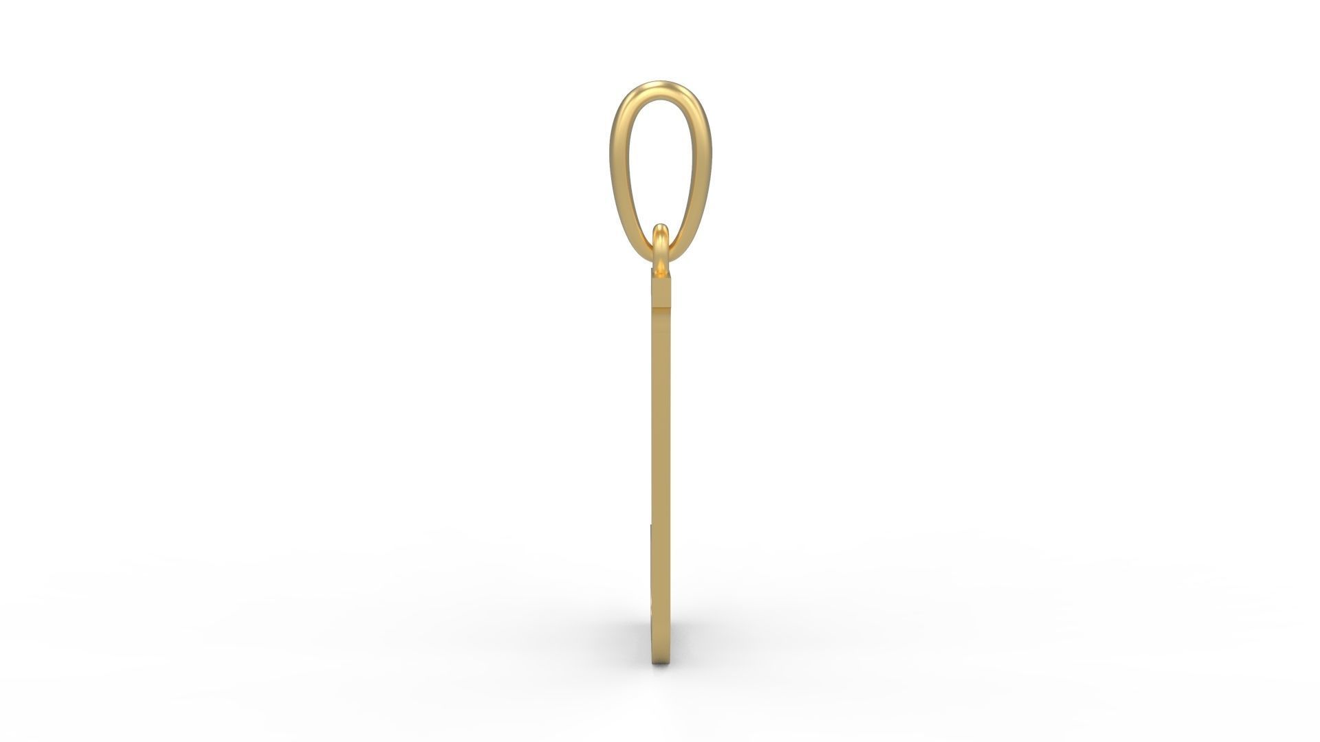 Initial Letters Pendant Quickjob J 3D print model_2