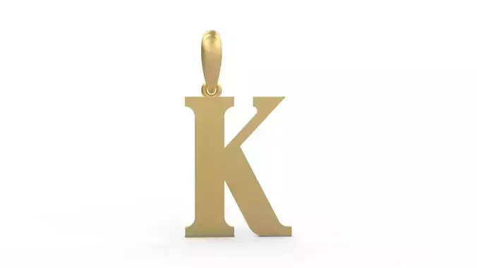 Initial Letters Pendant Quickjob K