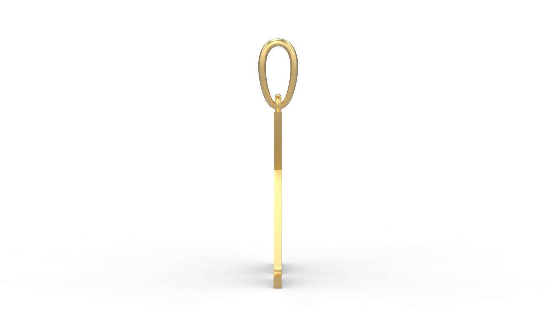 Initial Letters Pendant Quickjob K 3D print model_2