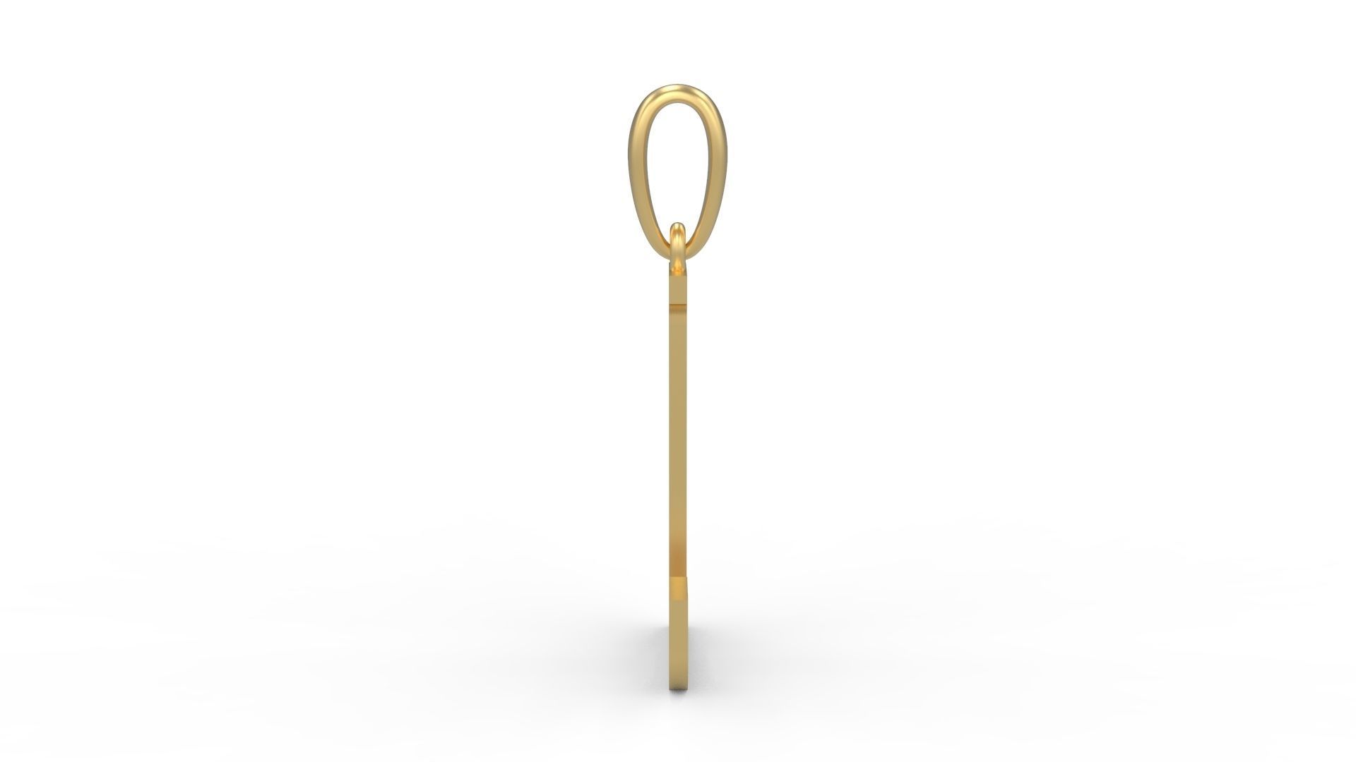 Initial Letters Pendant Quickjob L 3D print model_2