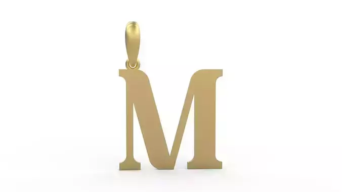 Initial Letters Pendant Quickjob M