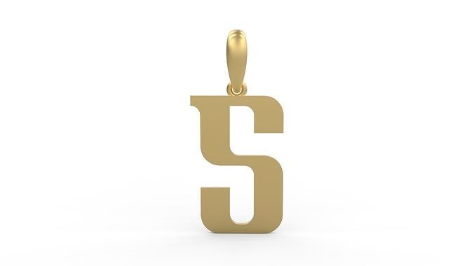 Initial Letters Pendant Quickjob S 3D print model