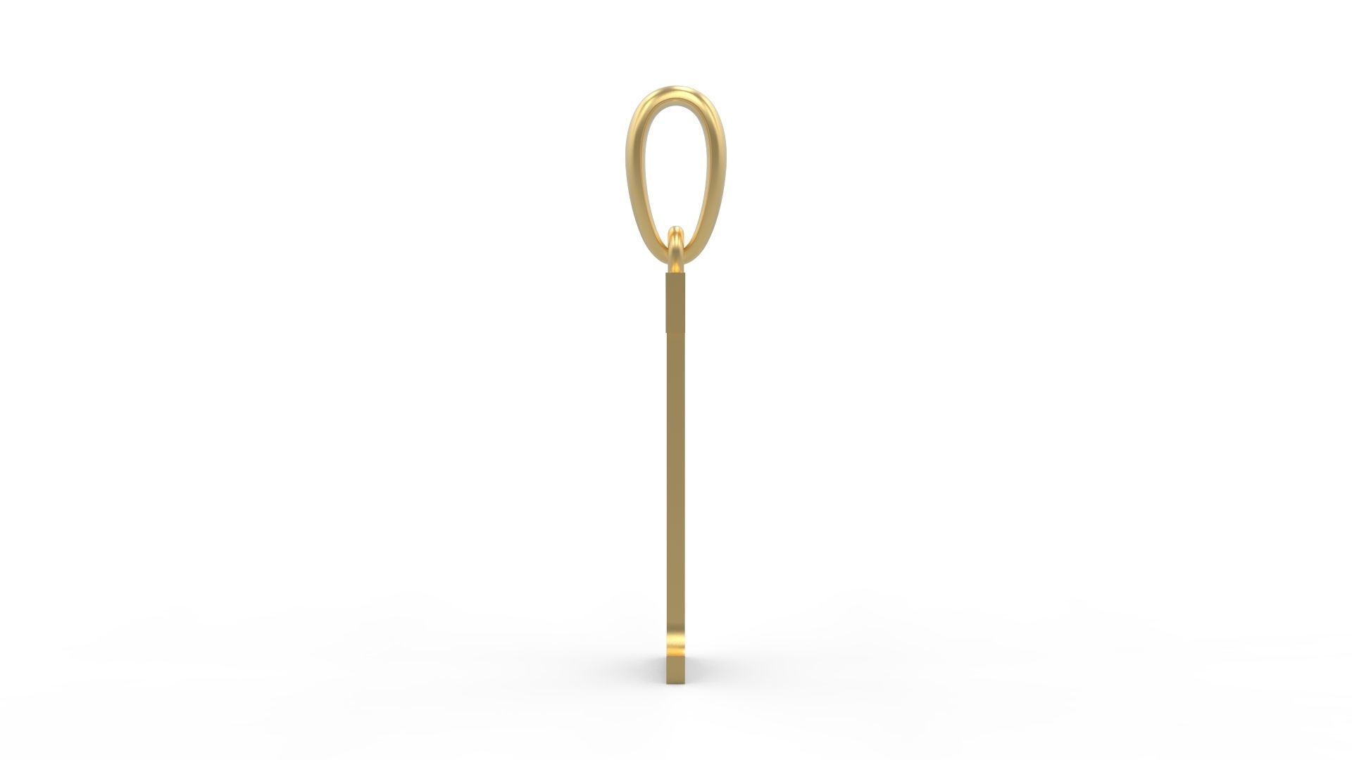 Initial Letters Pendant Quickjob T 3D print model_2