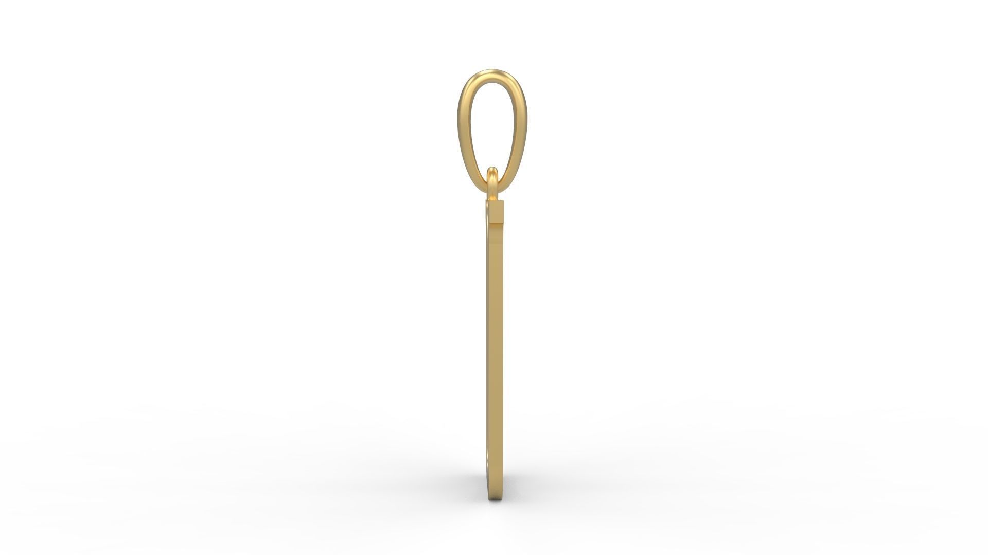 Initial Letters Pendant Quickjob U 3D print model_2