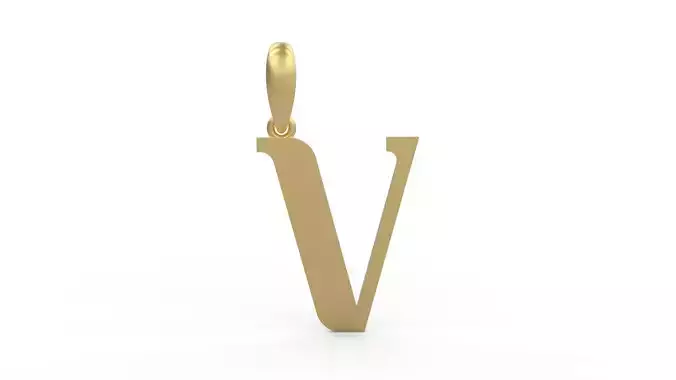Initial Letters Pendant Quickjob V