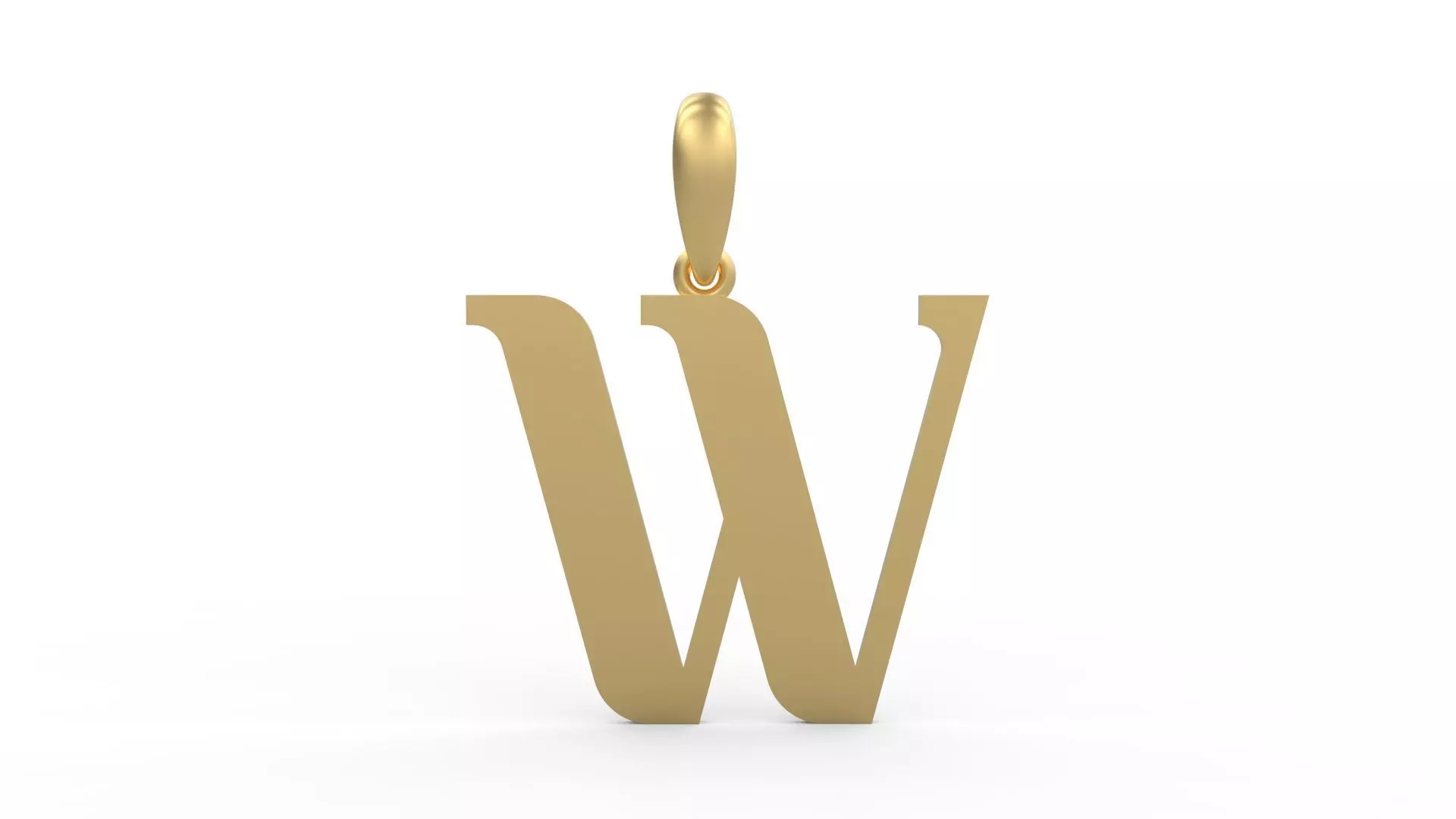 Initial Letters Pendant Quickjob W 3D print model_0