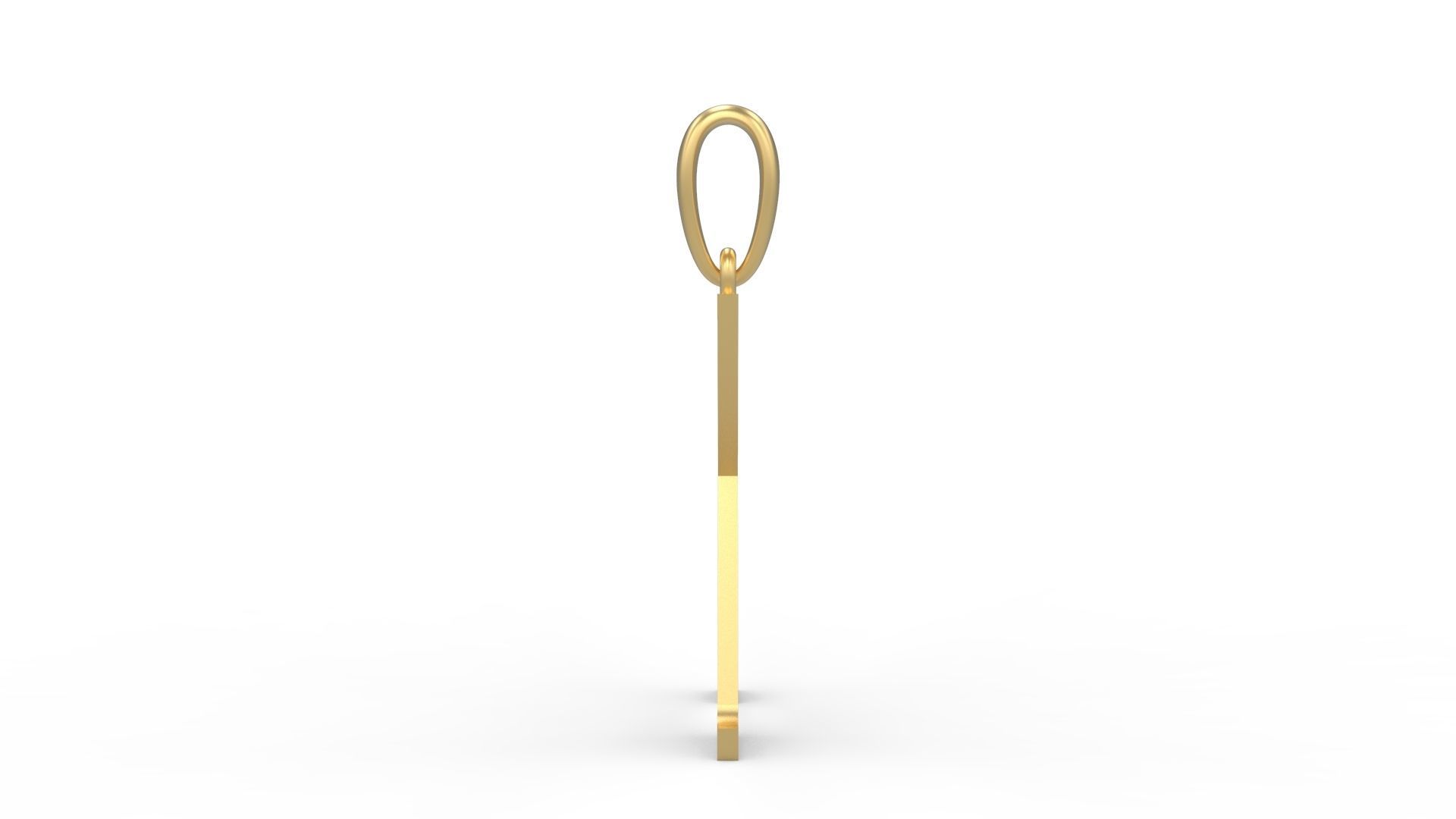 Initial Letters Pendant Quickjob X 3D print model_2