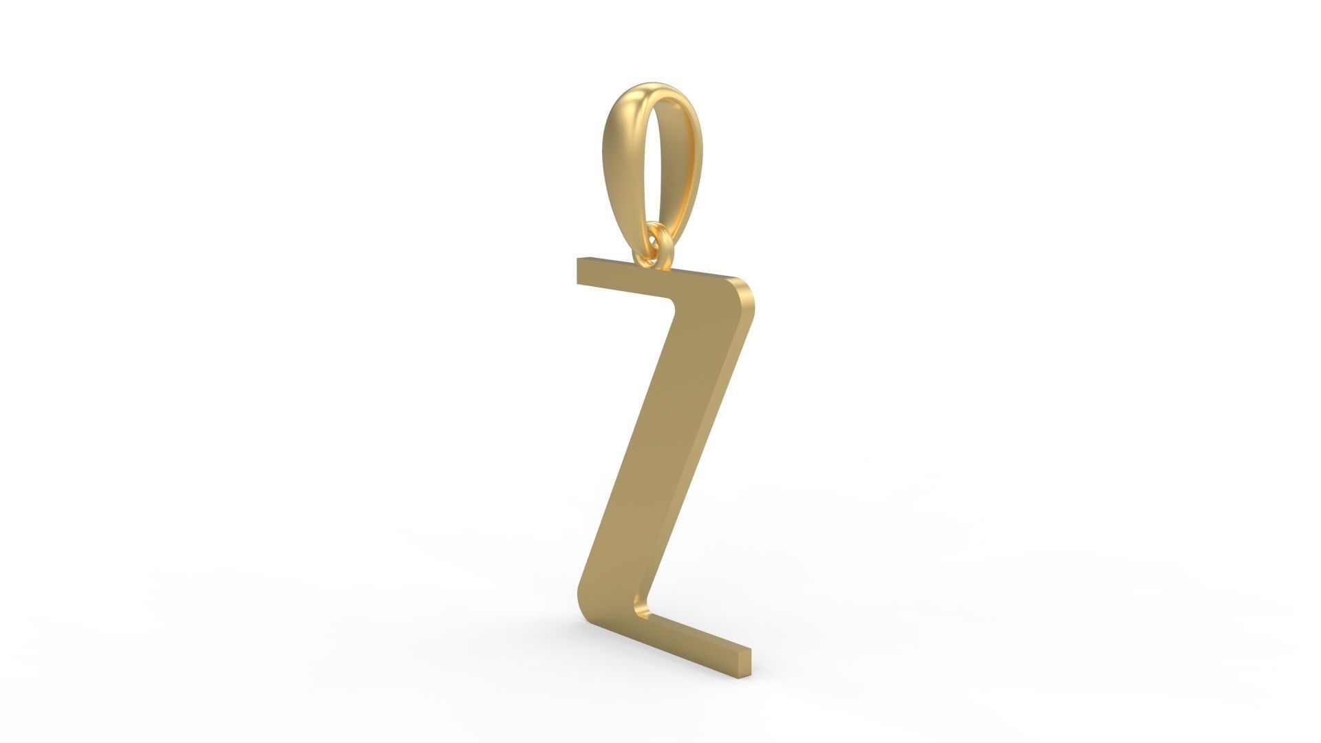 Initial Letters Pendant Quickjob Z 3D print model_1