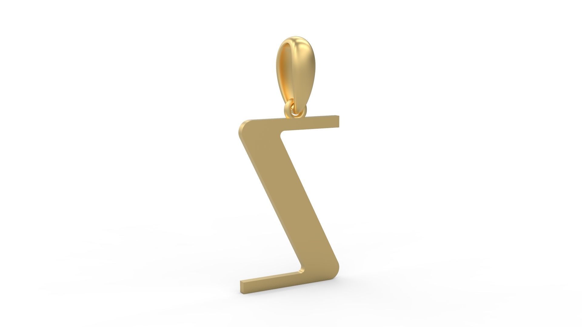 Initial Letters Pendant Quickjob Z 3D print model_3
