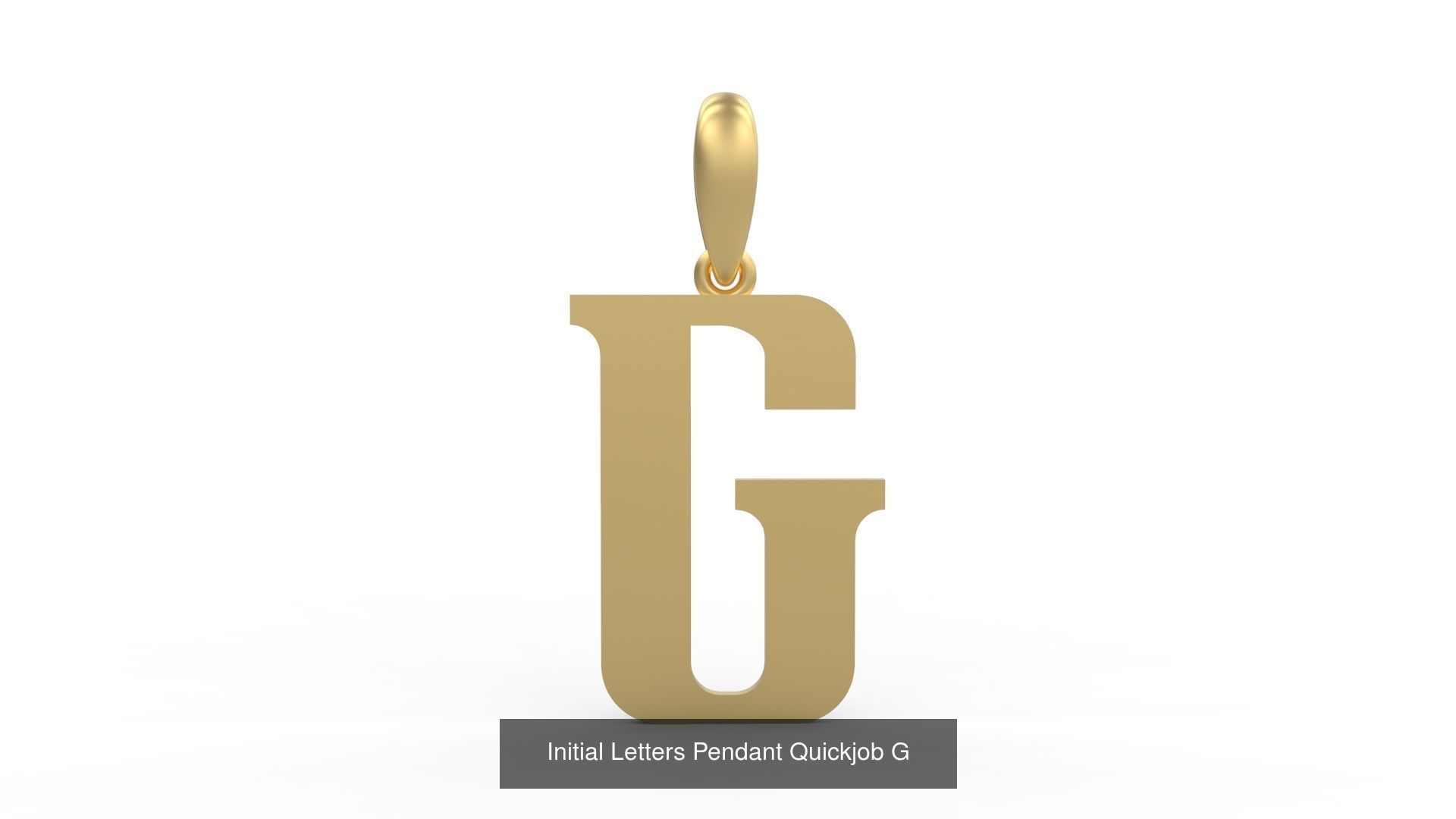 Initial Letters Pendant Alphabets Quickjob 3D Model Collection_9