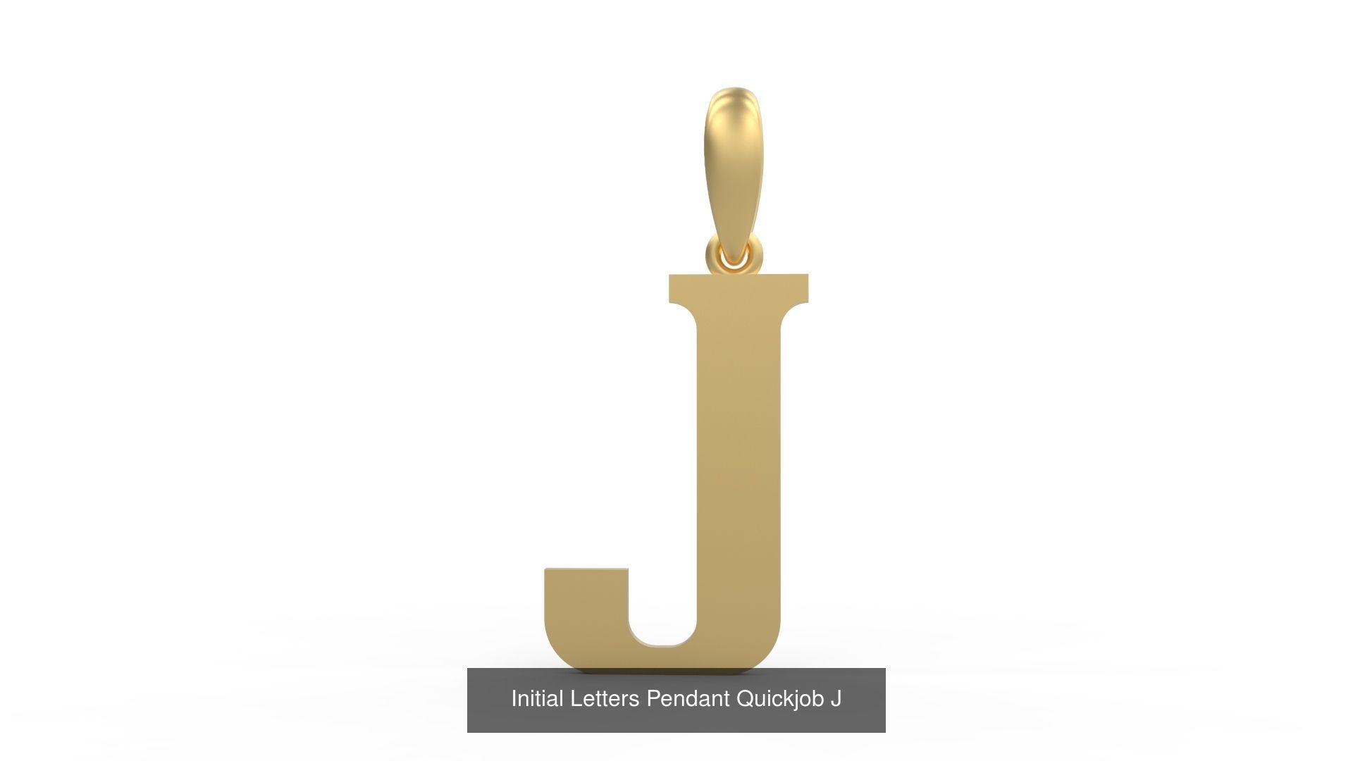 Initial Letters Pendant Alphabets Quickjob 3D Model Collection_12