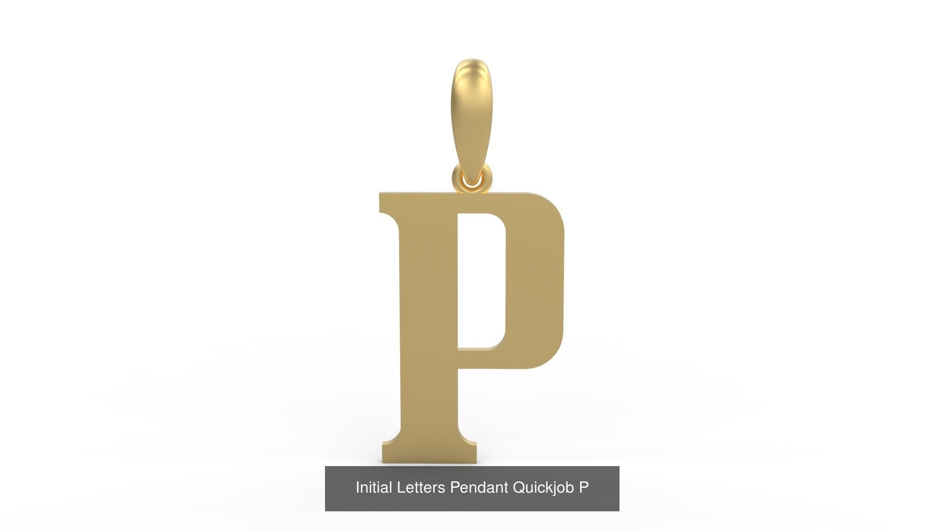 Initial Letters Pendant Alphabets Quickjob 3D Model Collection_18