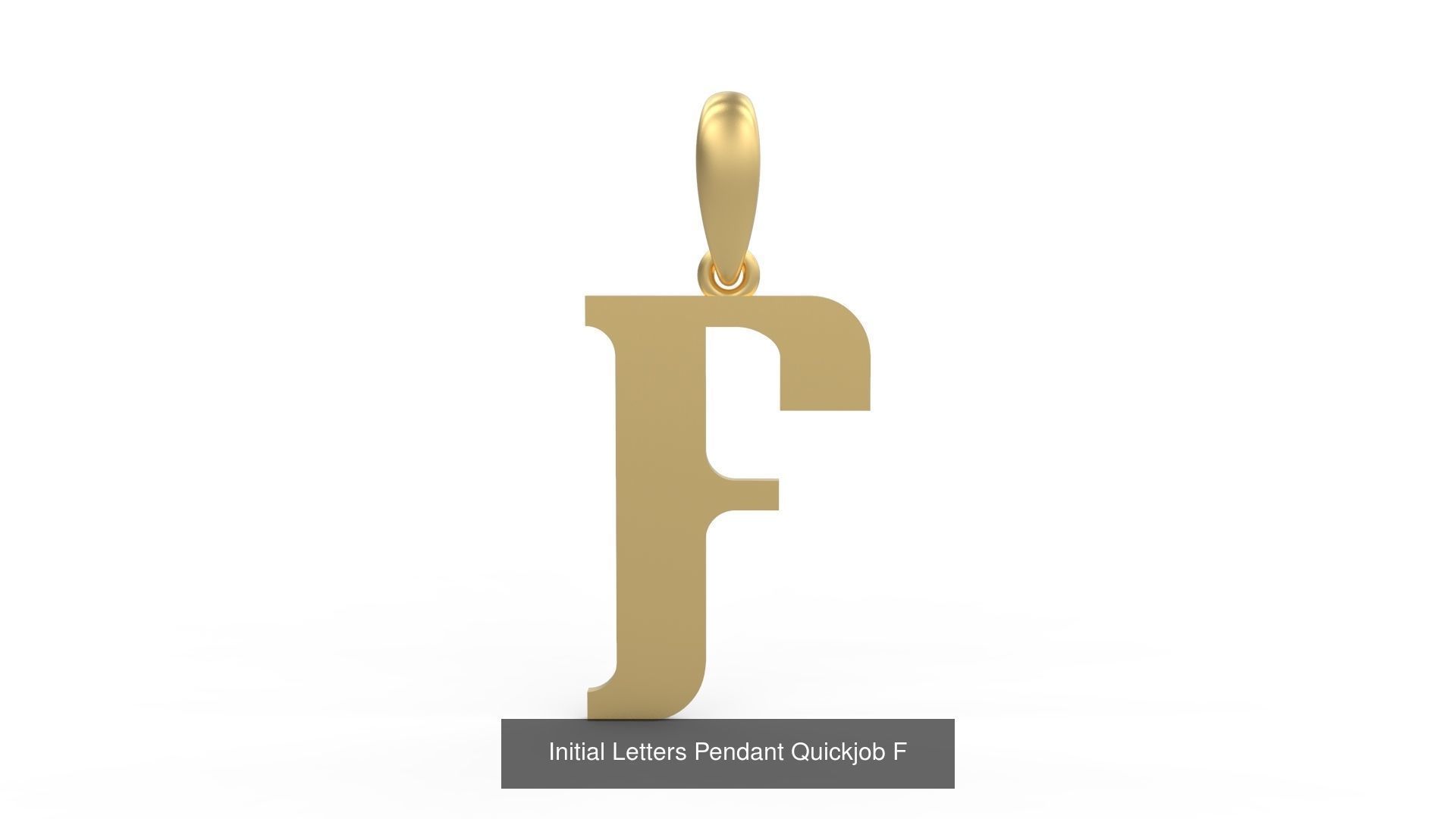 Initial Letters Pendant Alphabets Quickjob 3D Model Collection_8