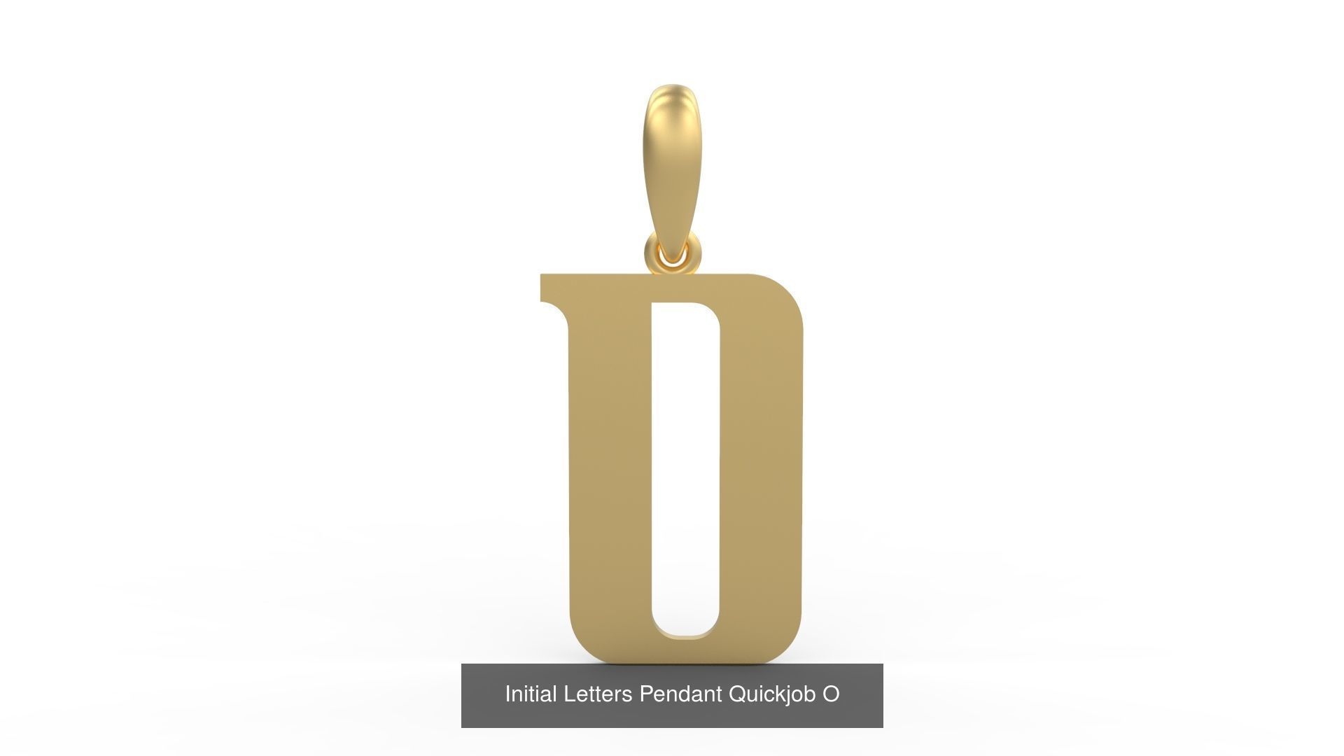 Initial Letters Pendant Alphabets Quickjob 3D Model Collection_17