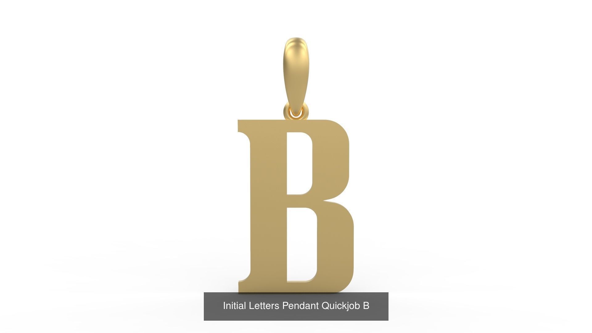 Initial Letters Pendant Alphabets Quickjob 3D Model Collection_4
