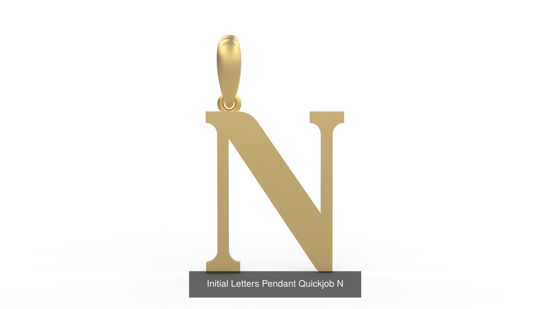 Initial Letters Pendant Alphabets Quickjob 3D Model Collection_16