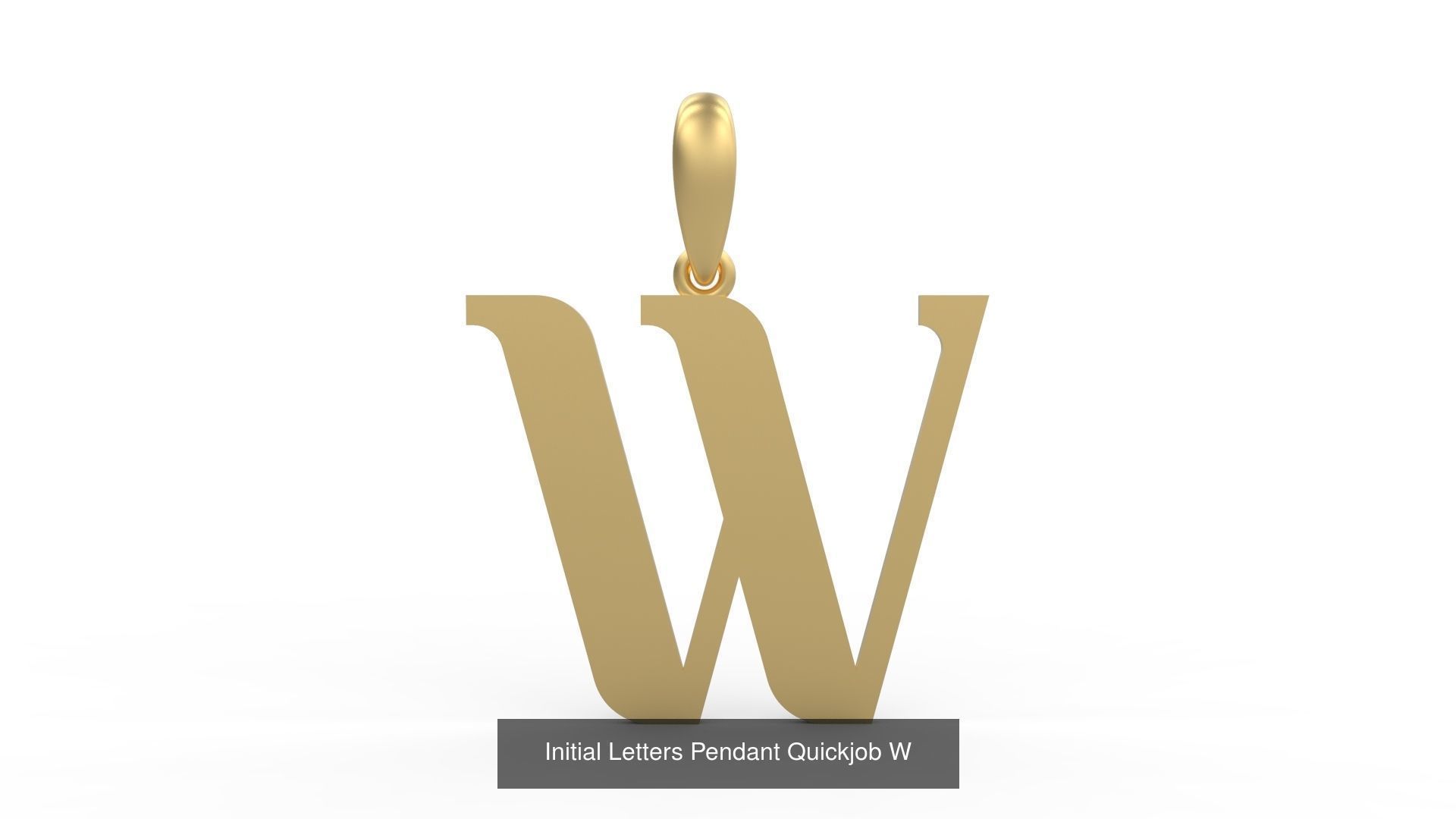 Initial Letters Pendant Alphabets Quickjob 3D Model Collection_25