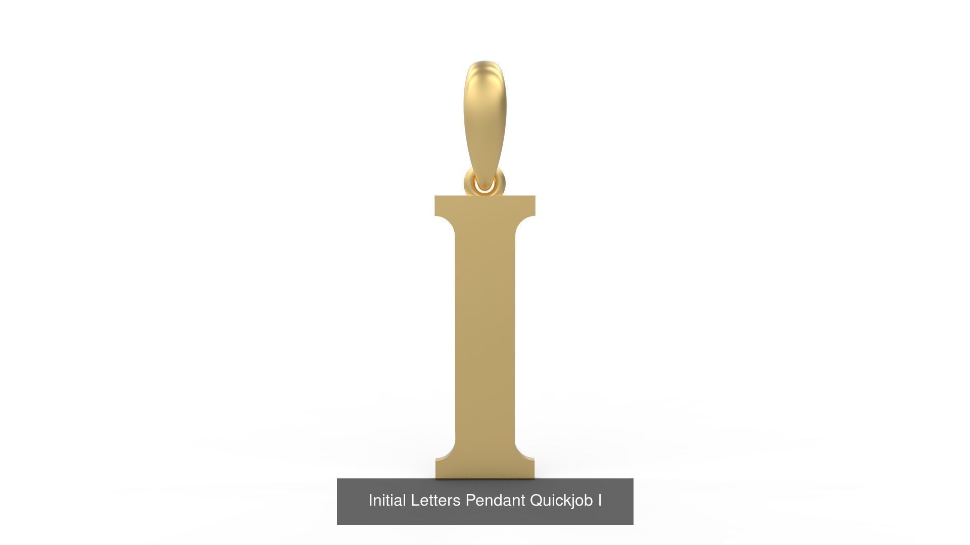 Initial Letters Pendant Alphabets Quickjob 3D Model Collection_11