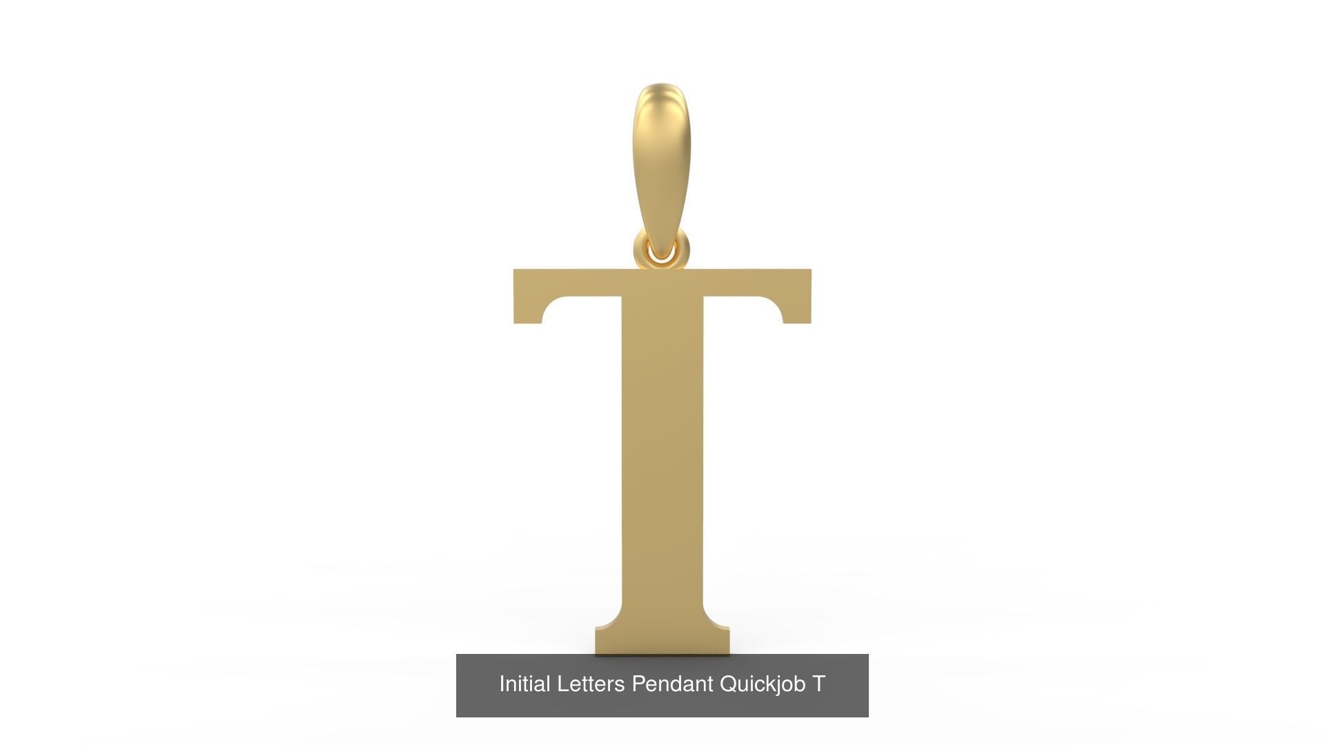 Initial Letters Pendant Alphabets Quickjob 3D Model Collection_22