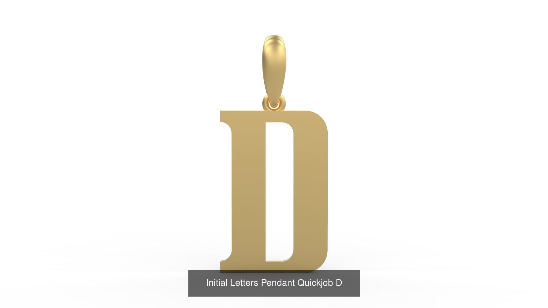 Initial Letters Pendant Alphabets Quickjob 3D Model Collection_6