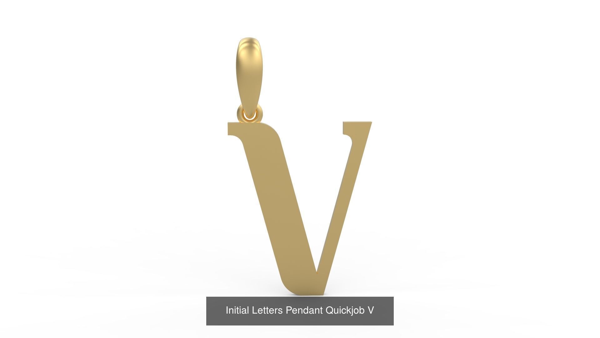 Initial Letters Pendant Alphabets Quickjob 3D Model Collection_24