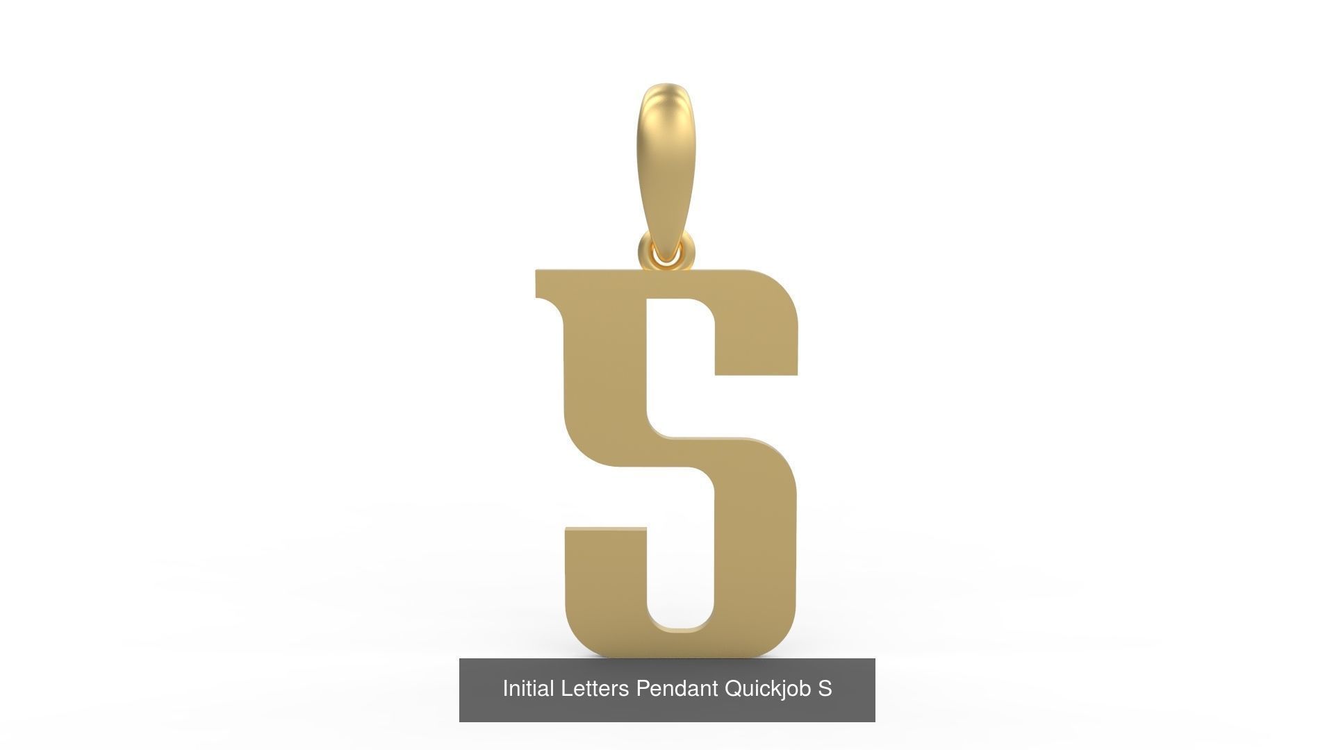 Initial Letters Pendant Alphabets Quickjob 3D Model Collection_21