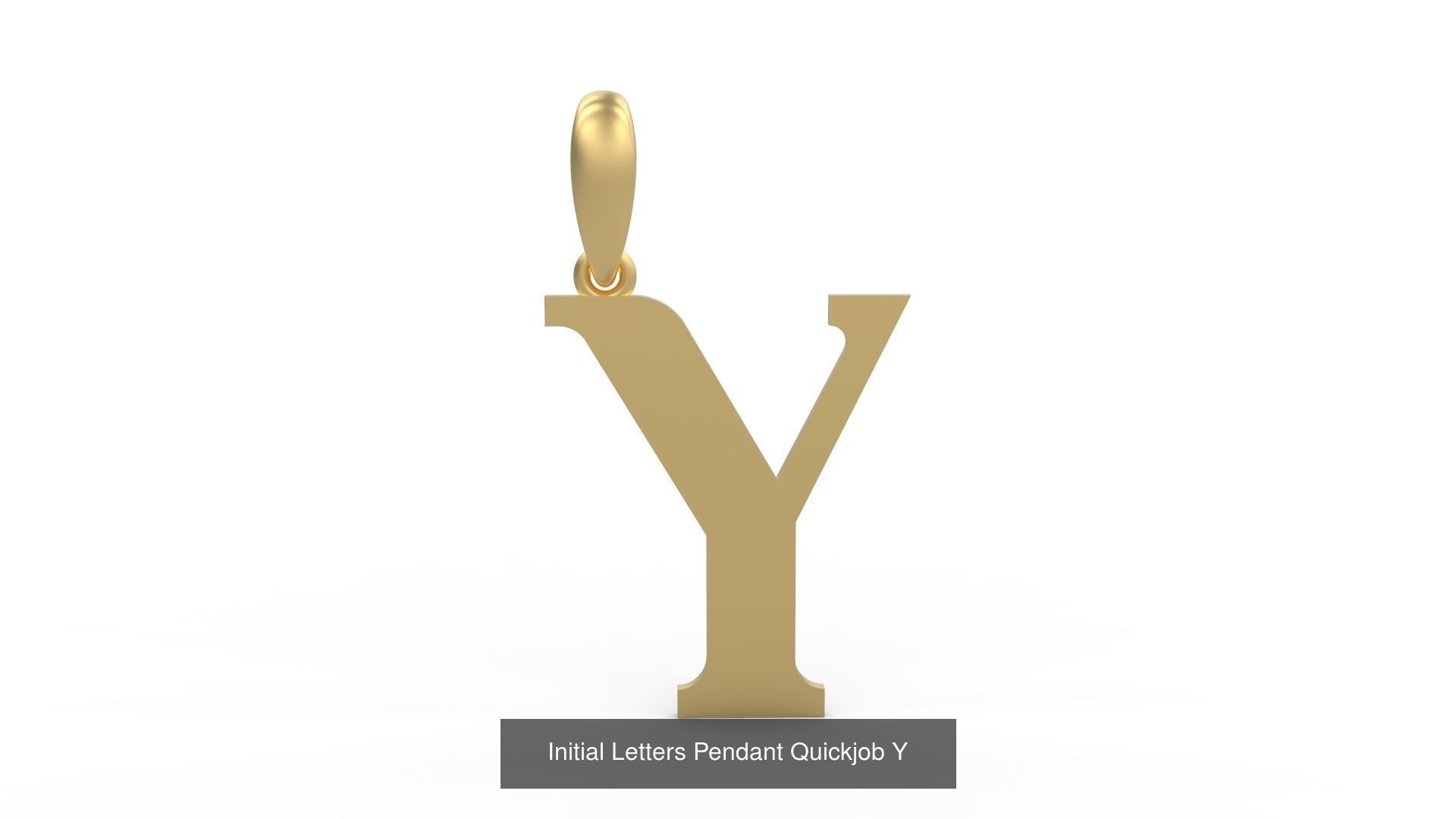 Initial Letters Pendant Alphabets Quickjob 3D Model Collection_27