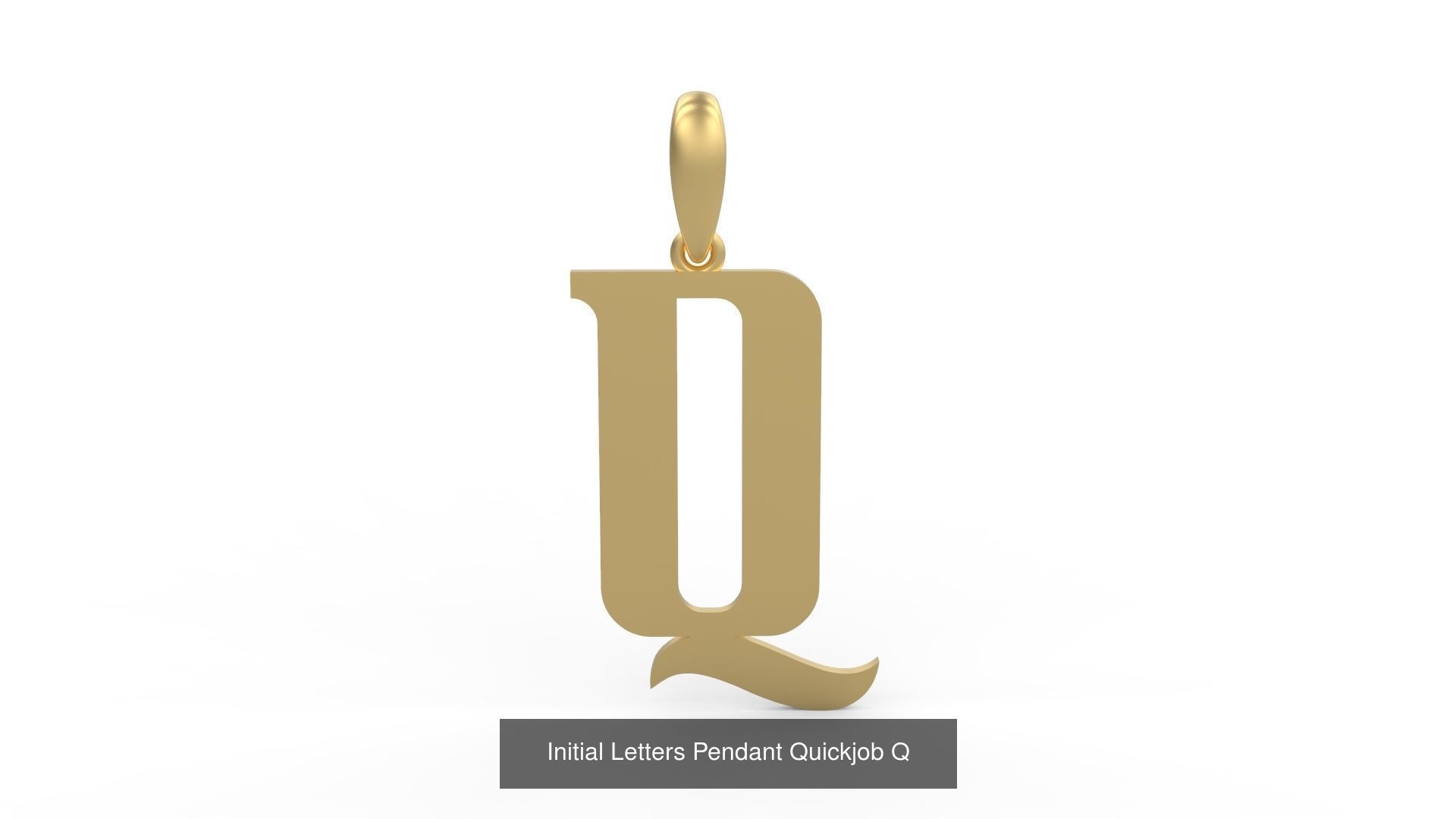 Initial Letters Pendant Alphabets Quickjob 3D Model Collection_19
