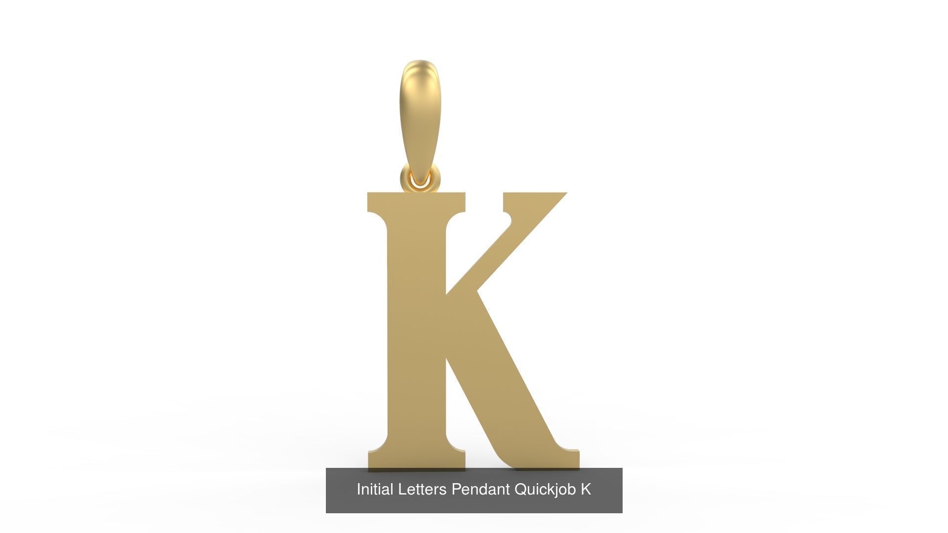 Initial Letters Pendant Alphabets Quickjob 3D Model Collection_13