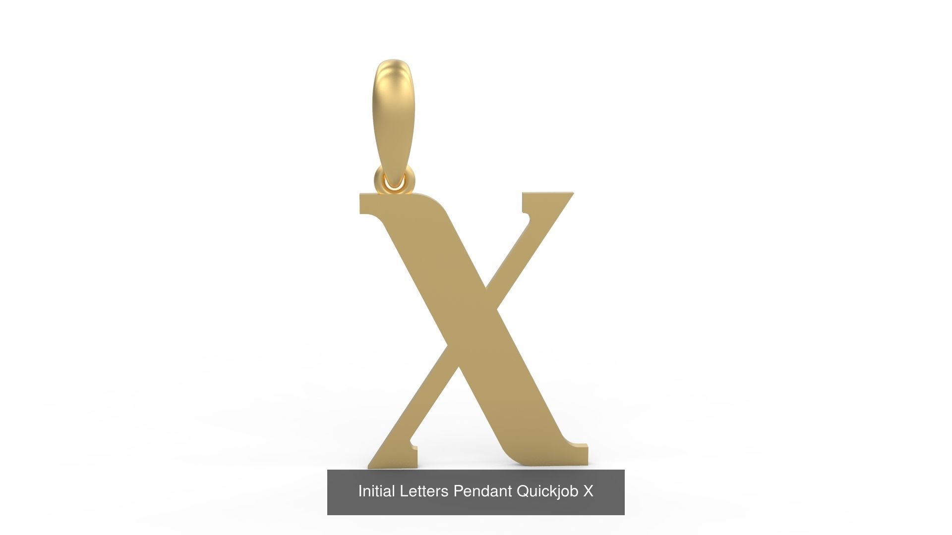 Initial Letters Pendant Alphabets Quickjob 3D Model Collection_26