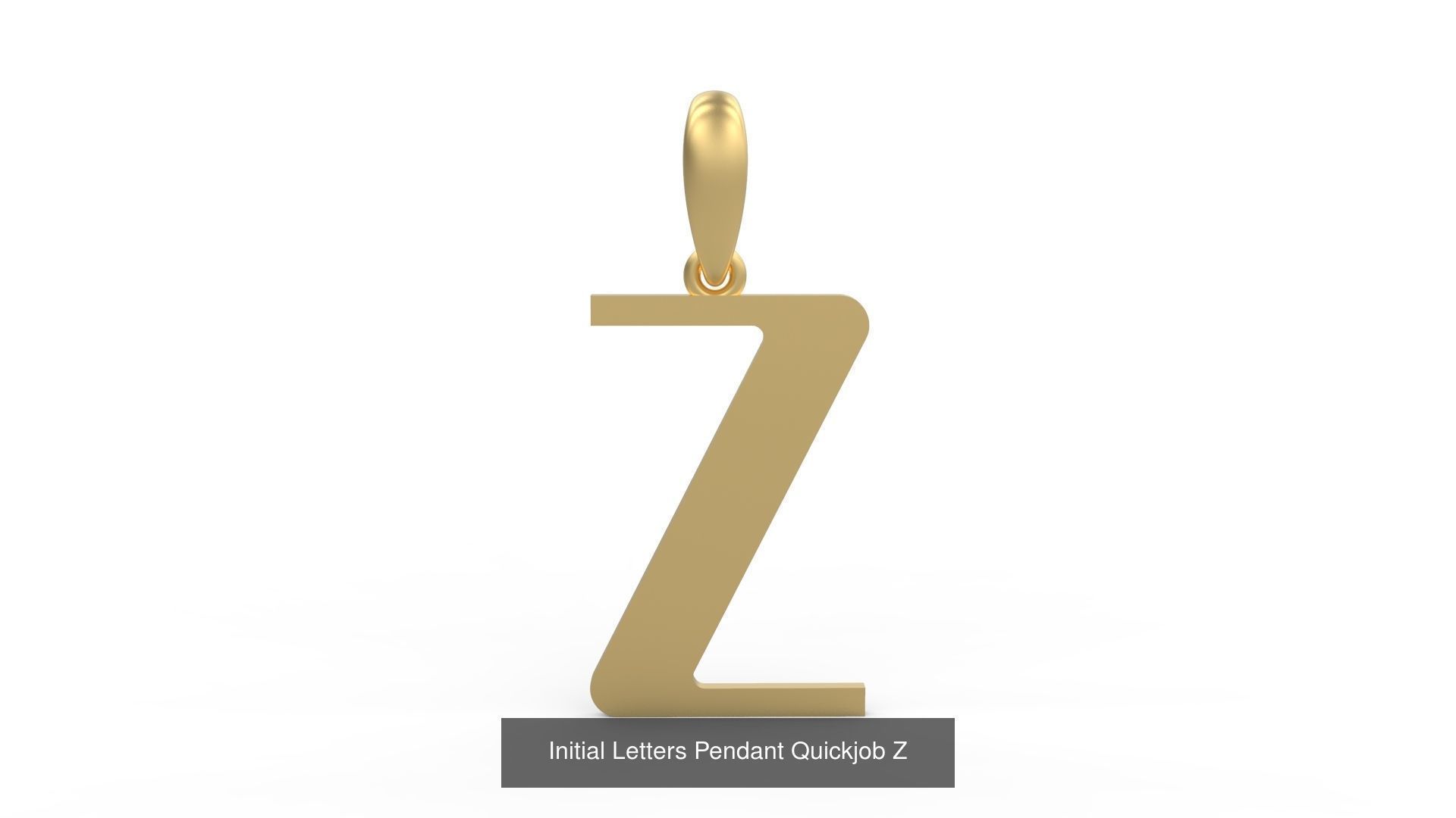 Initial Letters Pendant Alphabets Quickjob 3D Model Collection_28