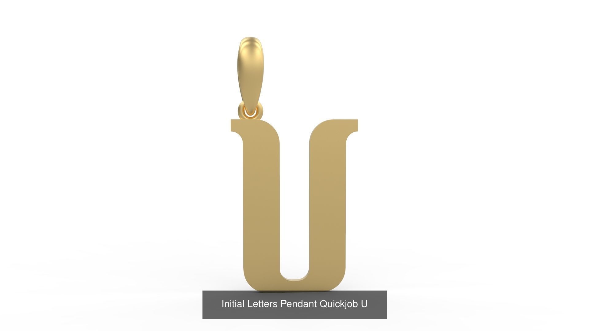 Initial Letters Pendant Alphabets Quickjob 3D Model Collection_23