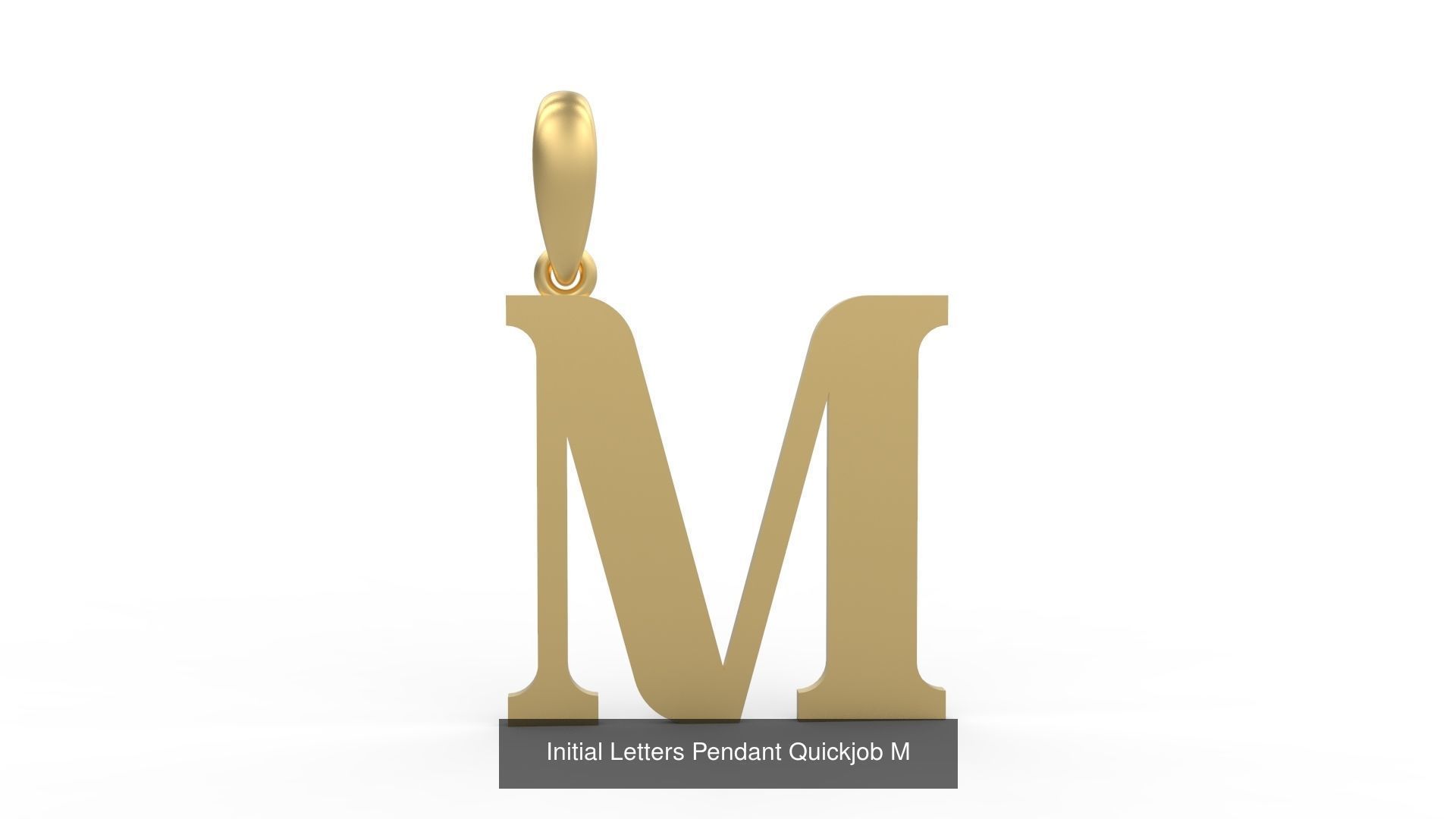Initial Letters Pendant Alphabets Quickjob 3D Model Collection_15
