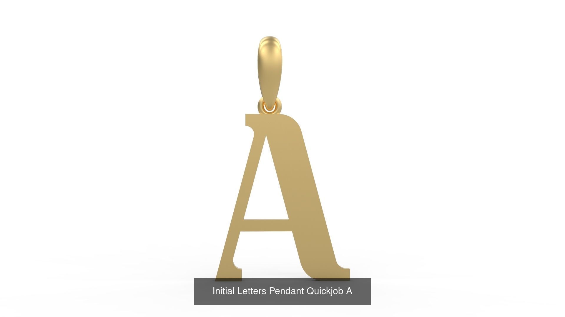 Initial Letters Pendant Alphabets Quickjob 3D Model Collection_3