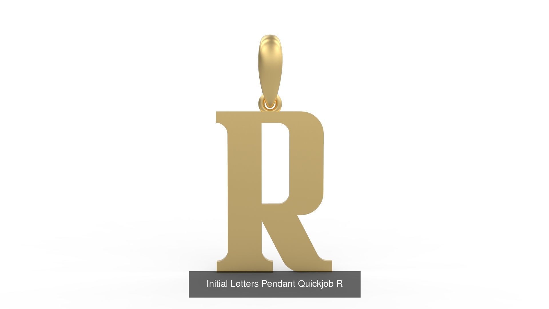 Initial Letters Pendant Alphabets Quickjob 3D Model Collection_20