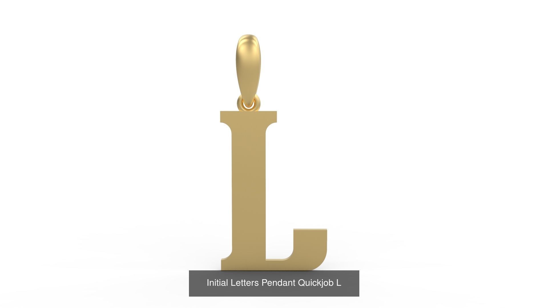 Initial Letters Pendant Alphabets Quickjob 3D Model Collection_14