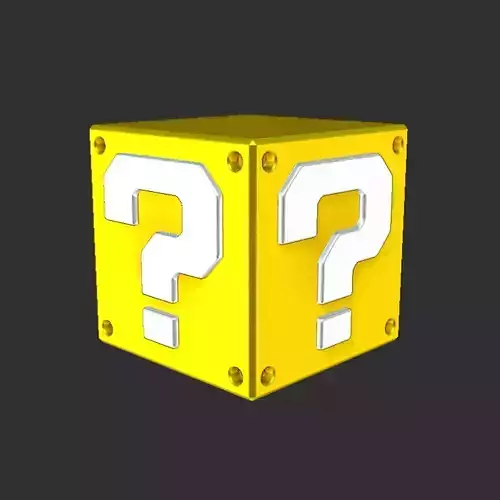 Mario Question Block 3D print model