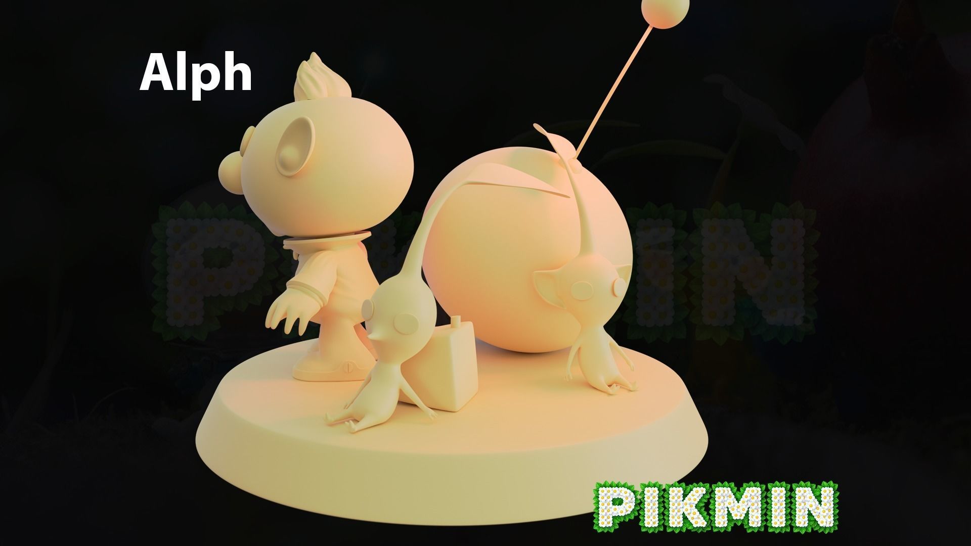 Alph - Pikmin 3D print model_3