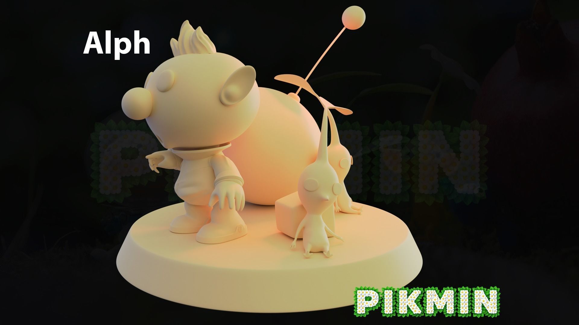Alph - Pikmin 3D print model_2