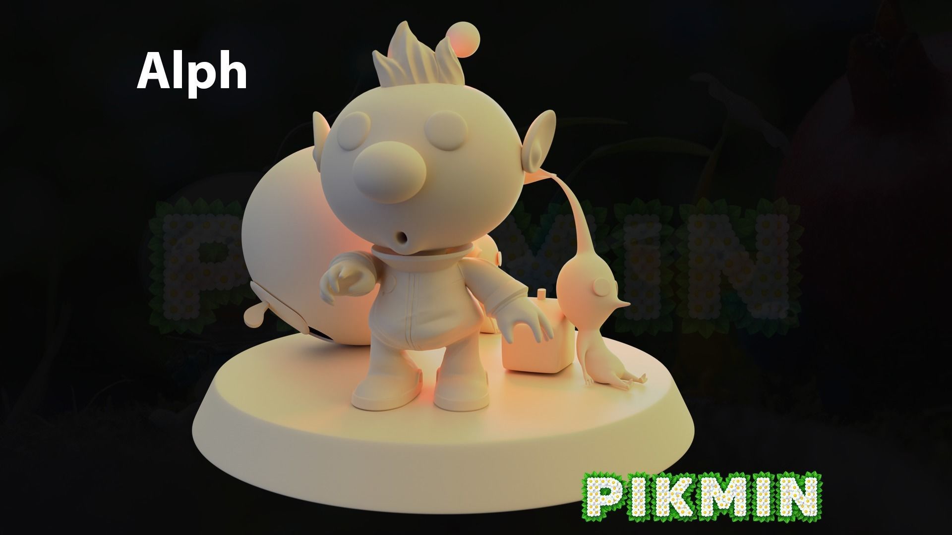Alph - Pikmin 3D print model_1