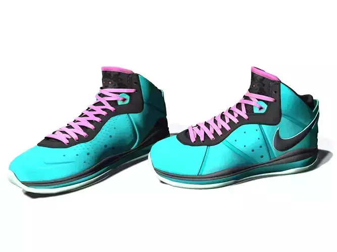 Shoes Nike Sneakers 2-1 Low-poly 3D model