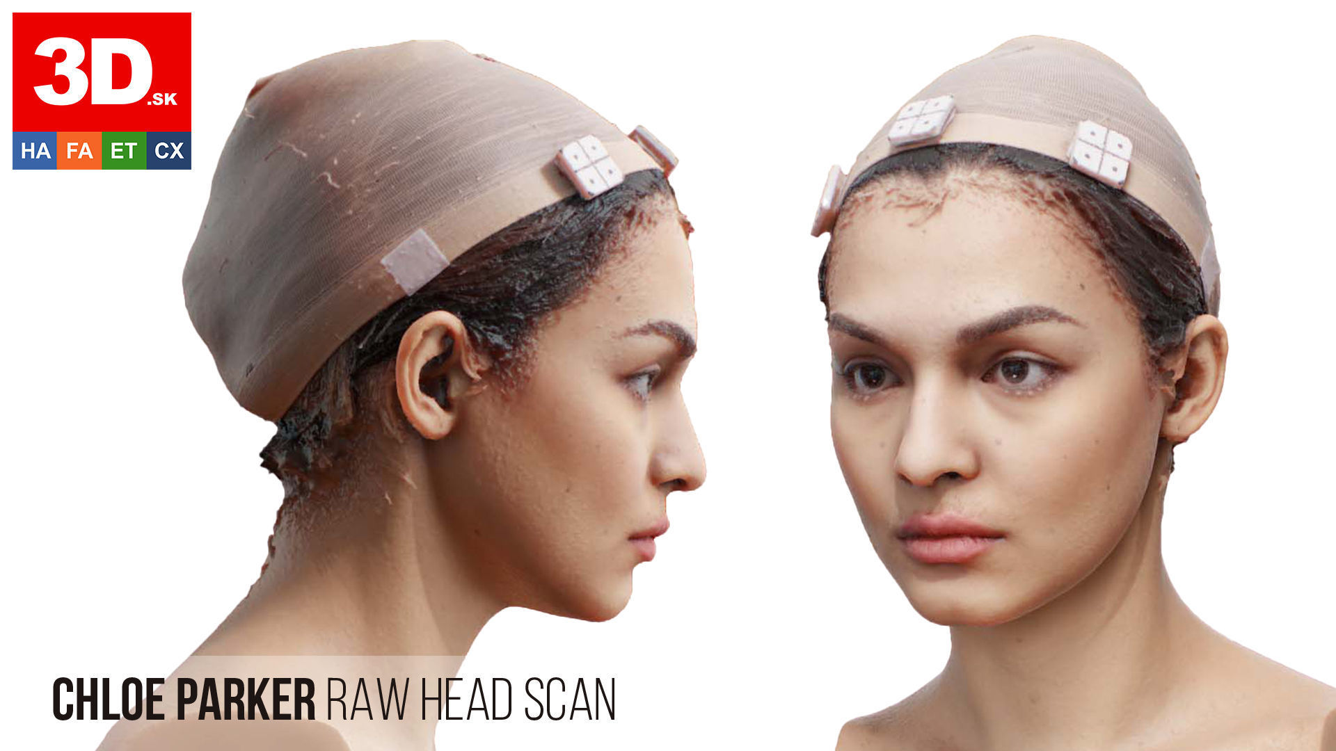 Raw 3D Head Scan Chloe Parker 3D model_1